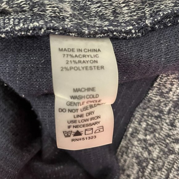 Vince Camuto Women’s Asymmetrical Full Zip Moto Navy Blue Turo Jacket Size Small - Picture 6 of 8